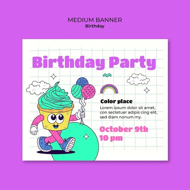 Birthday Template Design – Free Download