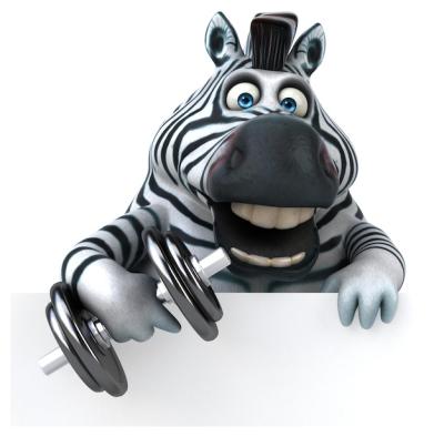 Fun Zebra 3D Illustration – Free Download