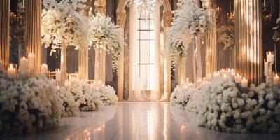 Wedding Aisle Illuminated by Flowers – Free Download