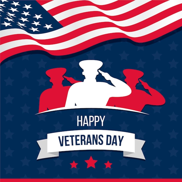 Veterans Day Flat Design Concept – Free to Download