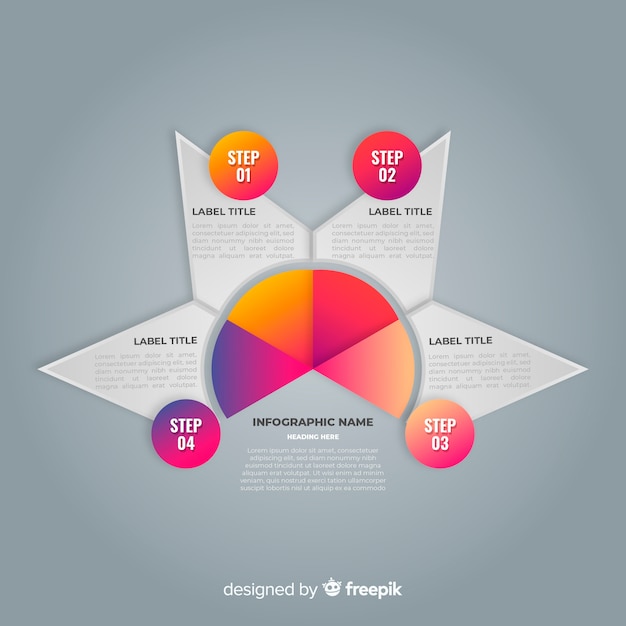 Step Infographic – Download Free Stock Photo