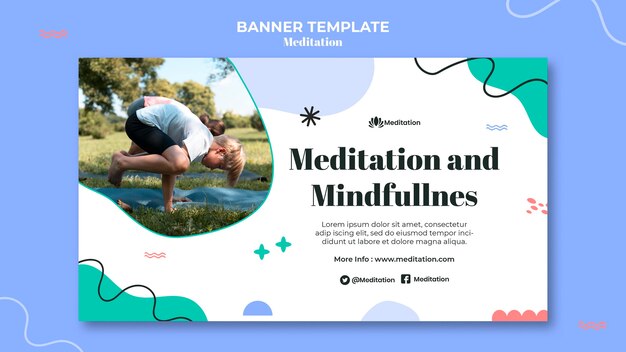 Meditation and Mindfulness Banner – Free Download