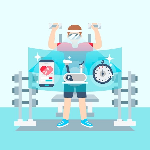 Virtual Gym Concept: Download Free Stock Photo