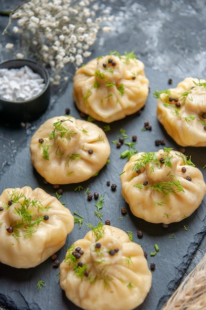 Raw Little Dumplings with Tomato Sauce and Garlic – Download Free Stock Photo