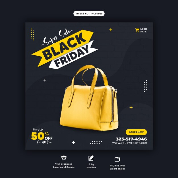 Black Friday Social Media Banner Template – Free Download