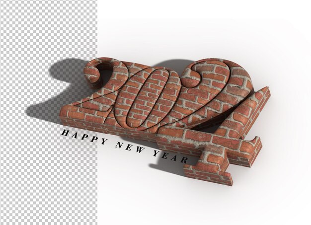 Happy New Year 2024 Lettering Typographical PSD Template – Free Download