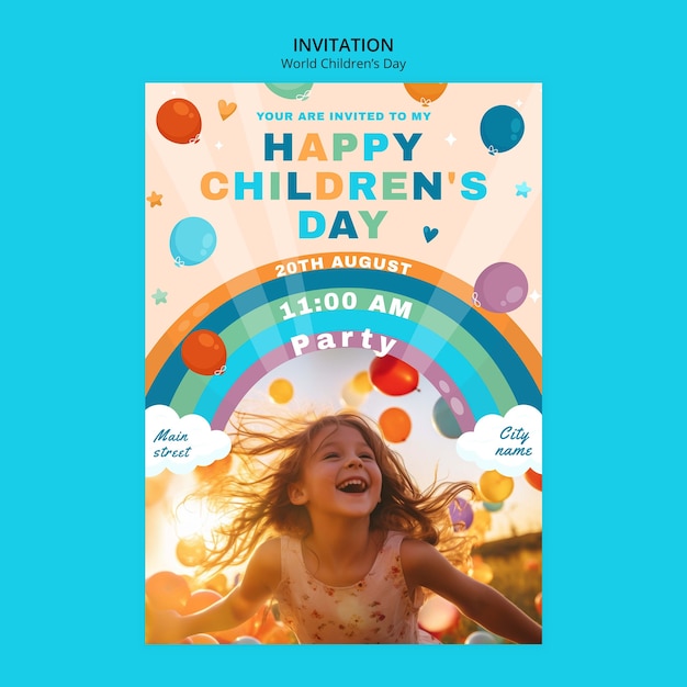 World Children’s Day Template Design – Free Download