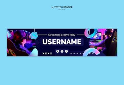 Gradient Streaming Hobby Template – Free to Download