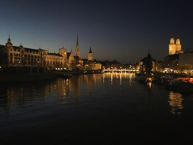 Stunning Zurich City Nightscape in Switzerland – Free to Download