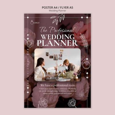 Wedding Planner Poster Template – Free Download