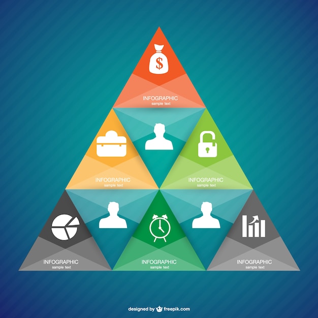 Infographic Pyramid Design – Free Stock Photo for Download