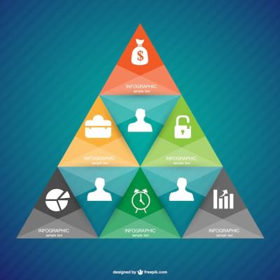 Infographic Pyramid Design – Free Stock Photo for Download