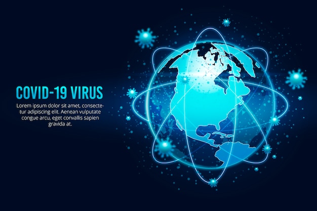 Coronavirus Globe Surrounded by Virus – Free Download