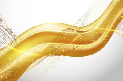 Smooth Golden Wave Wallpaper – Free Download