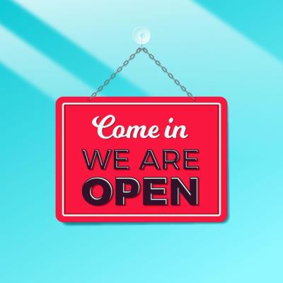 We Are Open Sign Concept – Free Download Free Stock Photo