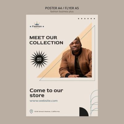 Fashion Business Poster Template – Free Download