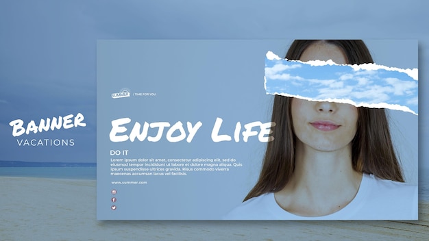 Vacation Concept Banner Template – Free Download