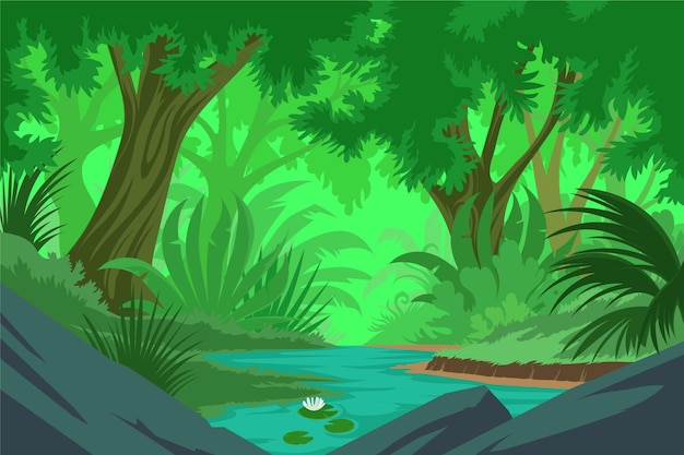 Vibrant Jungle Background – Free to Download