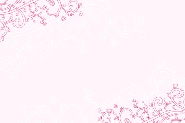 Smooth Pink Color Background Featuring Indian Style Design – Free Download