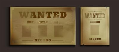 Wanted Sign Old Western Poster – Free Download