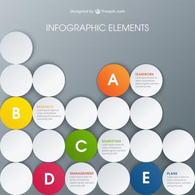 Business Infographic Featuring Circles – Free to Download