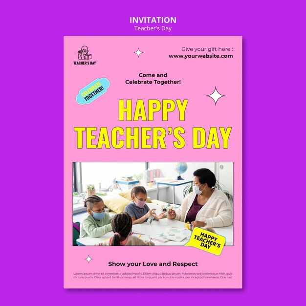 Teacher’s Day Invitation Template – Free Download