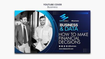 Business Strategy YouTube Cover Template – Free Download