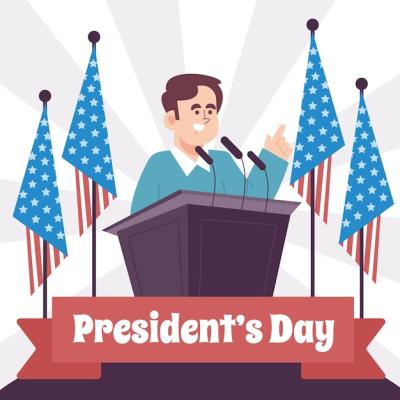 Presidents Day Flat Illustration – Free Download