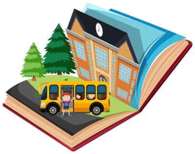 Pop Up School Book Vector Template – Free Download