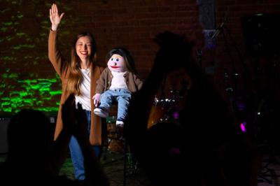 Female Ventriloquist with Puppet at Show – Free Stock Photo, Download for Free