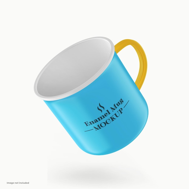 Matte Enamel Cup Mockup – Free Download