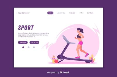 Gym Center Landing Page Template – Free Download