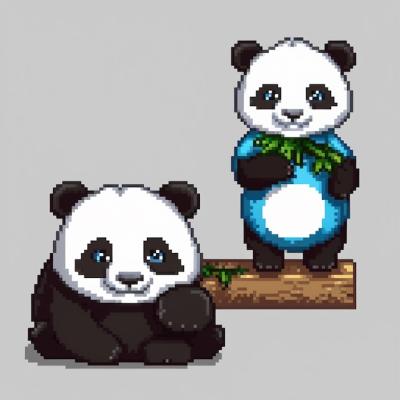 Cute Panda Illustration – Free Download