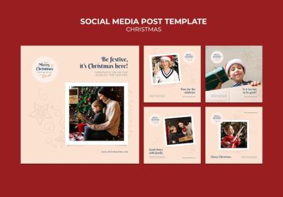 Creative Festive Christmas IG Posts Pack – Free Download