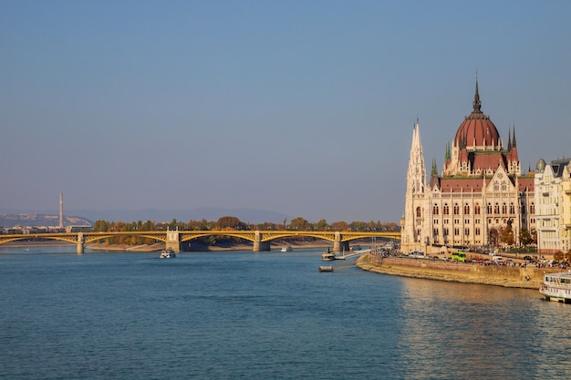 Hungarian Parliament Building by the Danube River in Budapest – Free Stock Photo, Download for Free