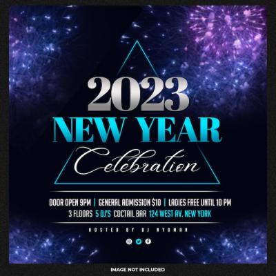 New Year Celebration Party Post – Free Download