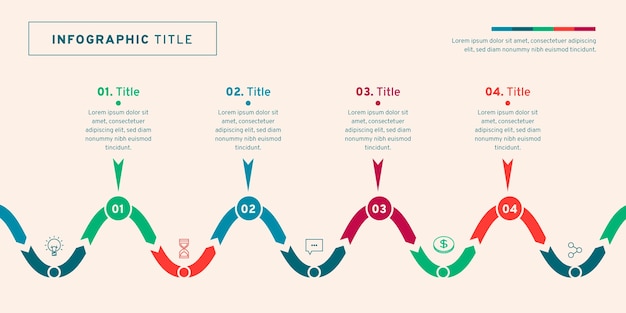 Flat Design Timeline Infographic – Download Free Stock Photo