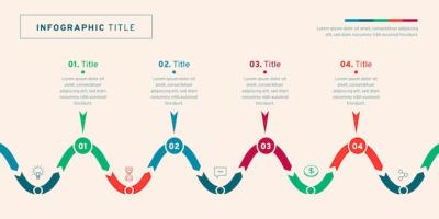 Flat Design Timeline Infographic – Download Free Stock Photo