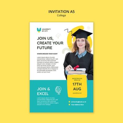 Creative College Template Design – Free Download