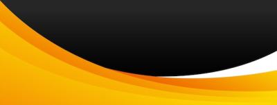 Abstract Yellow Wave Banner on Black Background – Free Download