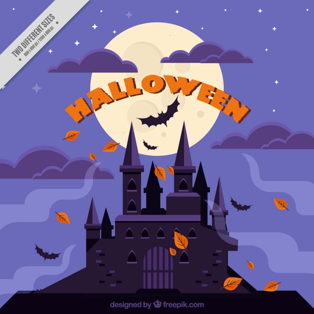 Haunted House Background for Halloween – Free Download