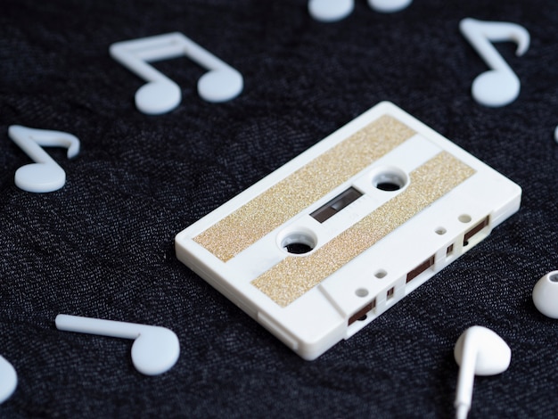 White Minimalistic Cassette Tape – Free to Download