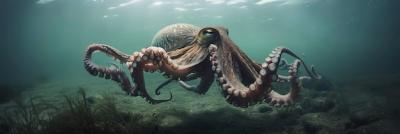 Majestic Big Octopus in the Ocean – Download Free Stock Photo