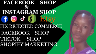 I Will Set Up Your Facebook Shop, TikTok Shop, Instagram Shop, Etsy, and Shopify Store Design