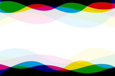 Wavy CMYK Color Line Background with Text Space – Free Download