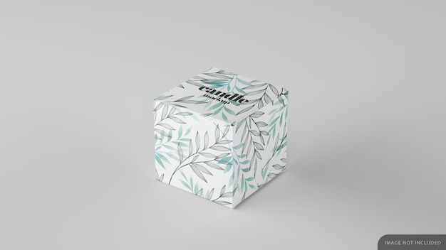 Small Product Cubic Box Mockup – Free Download