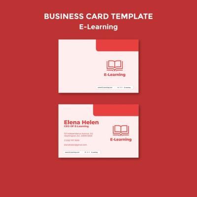 Flat Design E-Learning Template – Free Download