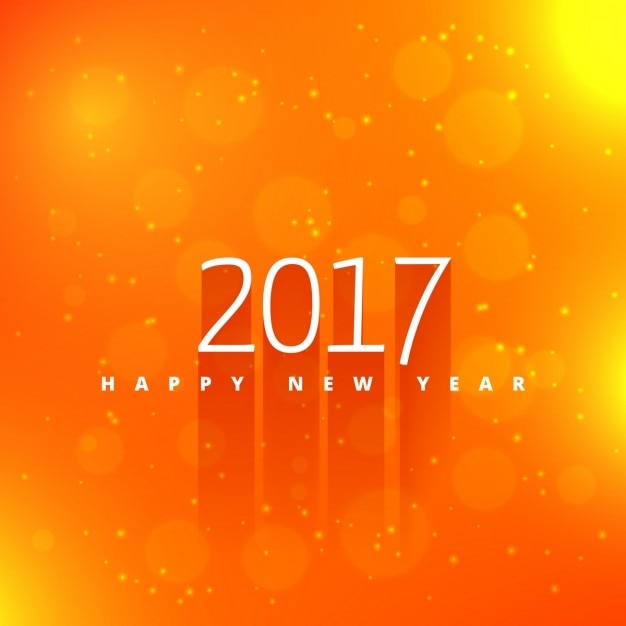 Vibrant Orange Background for New Year – Free Download