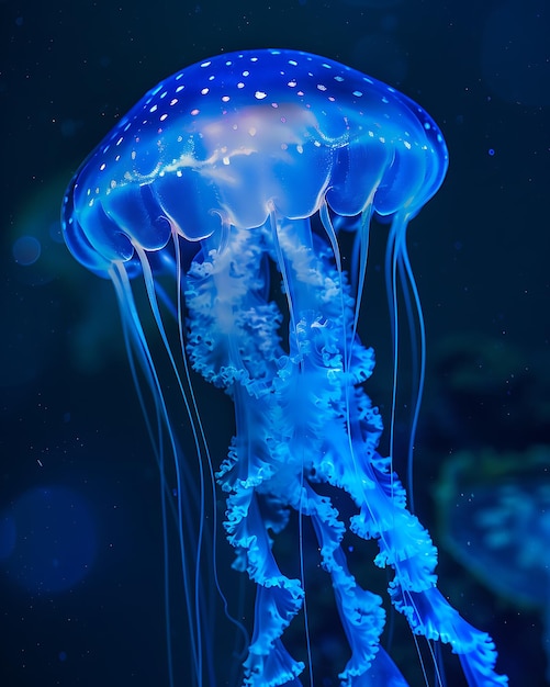 Glowing Jellyfish in the Sea – Free Stock Photo, Download Free