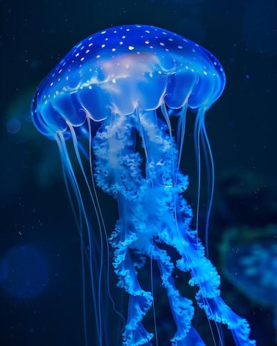 Glowing Jellyfish in the Sea – Free Stock Photo, Download Free